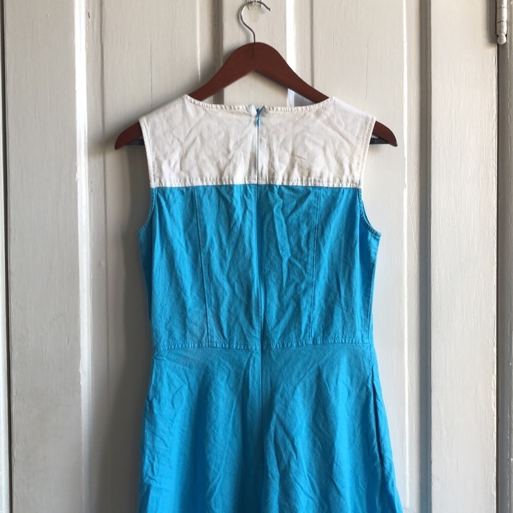 Pendleton Color Block Fit And Flare Crew Neck Sle… - image 7